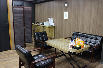 スタッフ休憩エリア