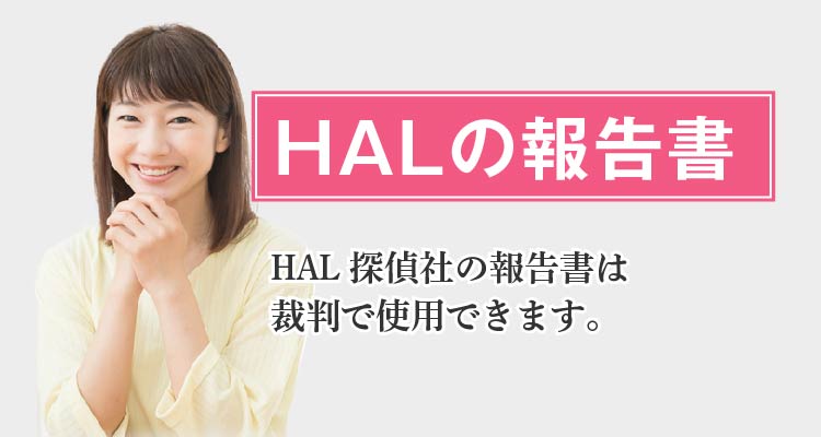HALの報告書 -HAL探偵社の報告書は裁判で使用できます。